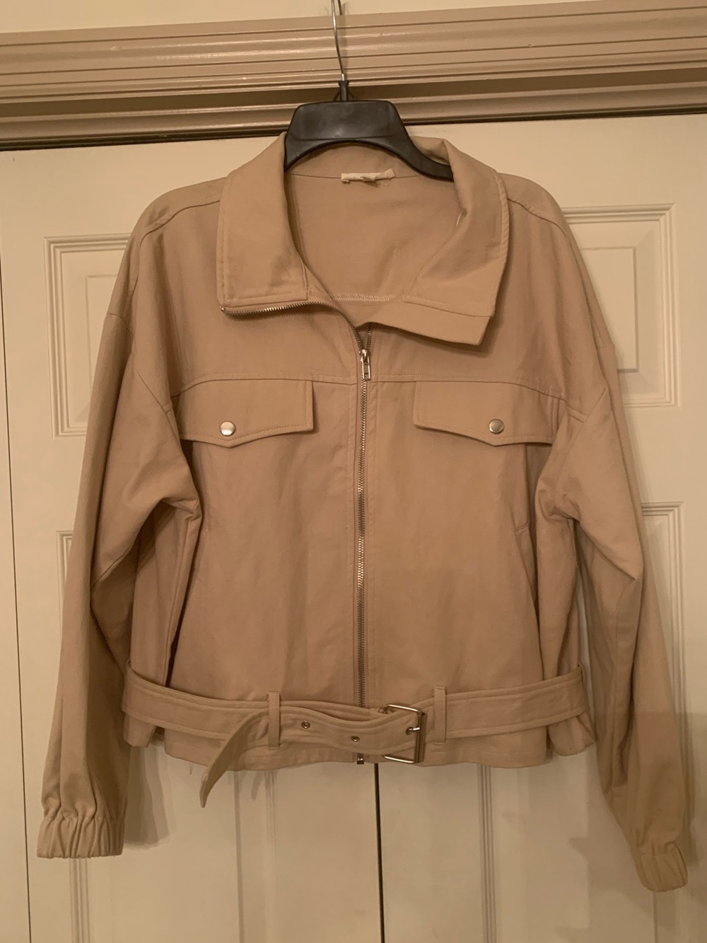 Promesa Tan Belted Utility Jacket